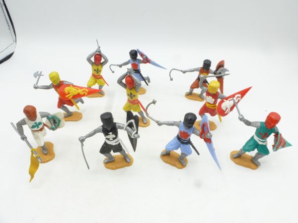 Timpo Toys Mittelalterritter zu Fuß (10 Figuren) - schönes Set