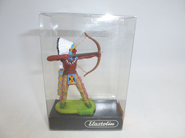 Preiser 7 cm Indian standing with bow, No. 6829 - orig. packaging, brand new