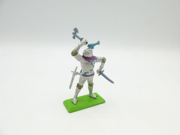 Britains Deetail Knight 2nd version standing with sword + battle axe