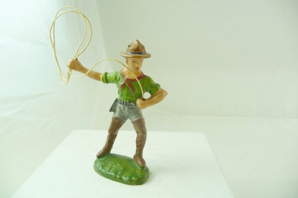 Pfeiffer / Tipple Topple Cowboy standing with lasso, shirt light-green, trousers grey - unused
