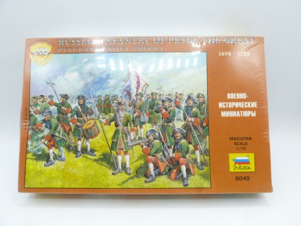 Zvezda 1:72 Russian Infantry of Peter the Great, Nr. 8049 - OVP