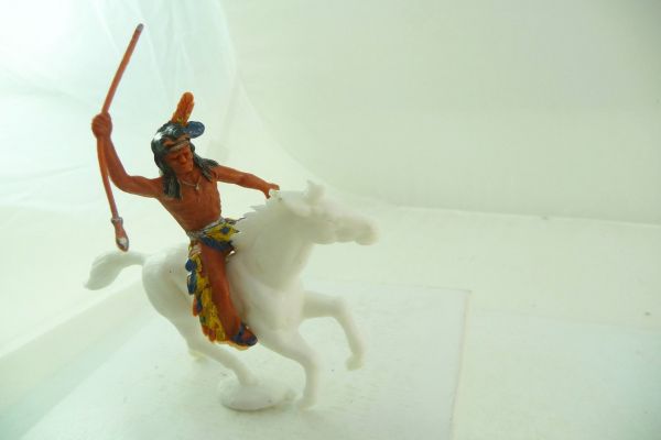 Heinerle Indian rider, spear raised - original painting