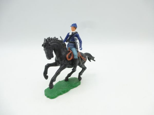 Elastolin 5,4 cm Union Army Soldier on horseback with pistol