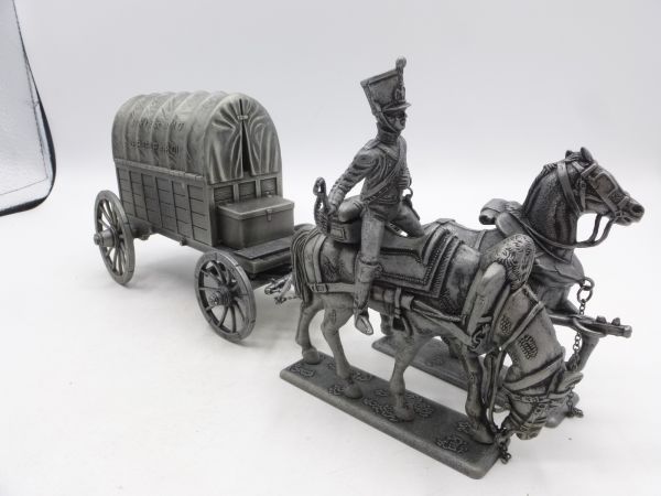 MHSP / Atlas Nap. War supply wagon with 2 horses + rider