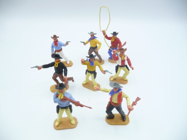 Timpo Toys Schöner Satz Cowboys 2. Version (8 Figuren)