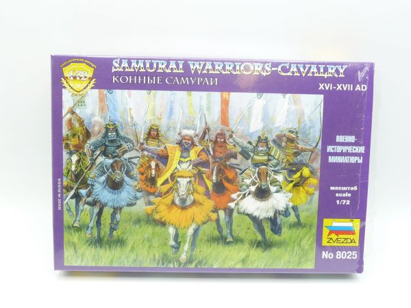 Zvezda 1:72 Samurai Warriors, Cavalry, No. 8025 - orig. packaging, box shrink-wrapped