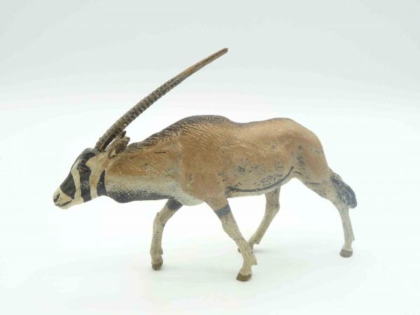 Lineol Oryx-Antilope - schöne Figur, schöne Bemalung, Zustand s. Fotos