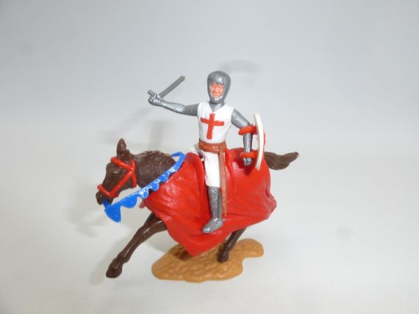 Timpo Toys Crusader 2nd version riding, sword at the side