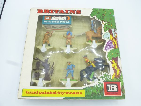Britains Cowboys and accessories, No. 7646 - great blister box