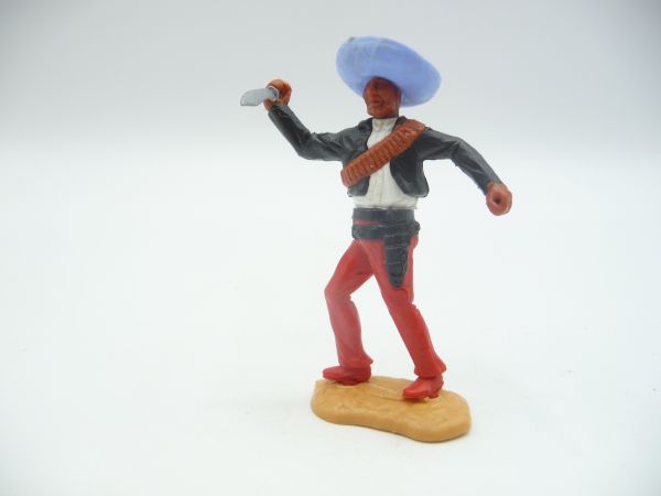 Timpo Toys Mexican standing, black and white with whip