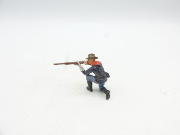 Elastolin 4 cm US-Cavalryman kneeling shooting, No. 7020