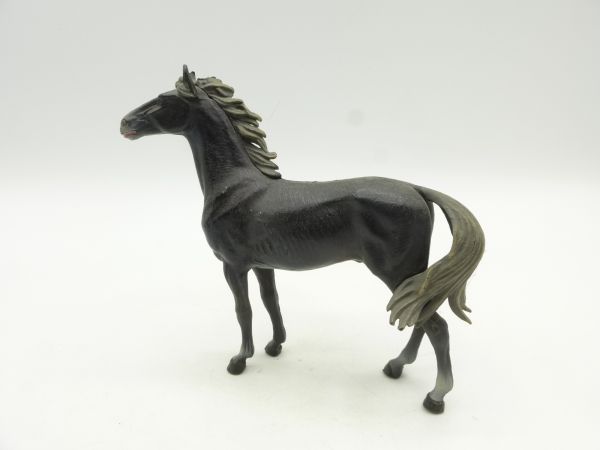 Elastolin Horse standing (black), No. 3810