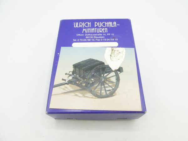 Ulrich Puchala Minaturen 1:32 Prussian 6-pounder cannon with protze (~1762) - orig. packaging