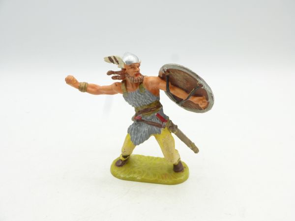 Elastolin 7 cm (damaged) Viking, painting 2 - great figure, only one wing of the helmet is missing