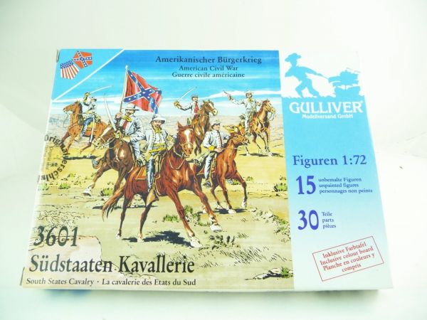 Gulliver 1:72 Südstaaten Kavallerie, Nr. 3601 - OVP, Box versiegelt