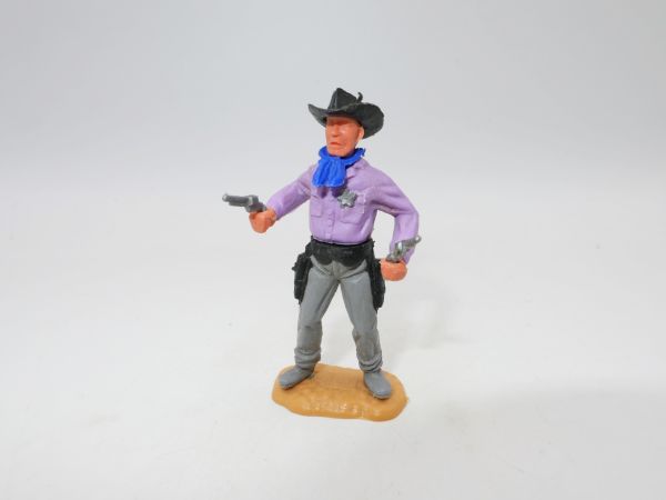 Timpo Toys Sheriff, flieder, 2 Pistolen schießend