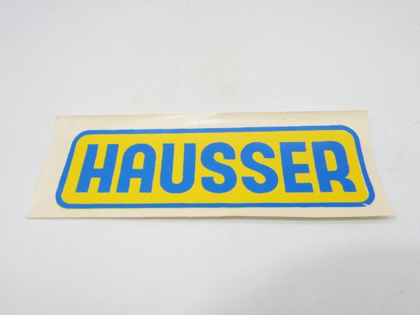 1 large Hausser sticker, 12 cm width - original