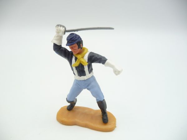 Timpo Toys Union Army Soldier 4th version, lunging with sabre from above