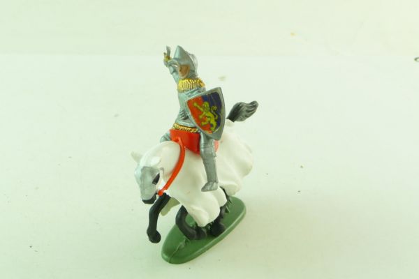 Britains Swoppets Knight riding with sword and shield (made in HK)