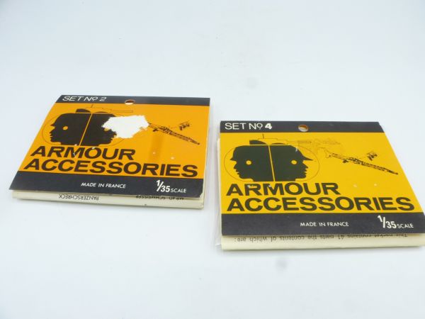 Heller 1:35 -00 Armour Accessories Set, No. 2 + 4 - orig. packaging, on cast