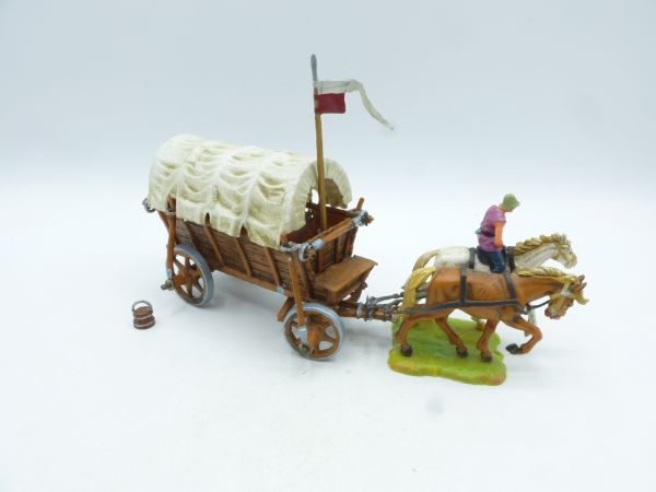 Elastolin 4 cm Medieval chariot, No. 9872