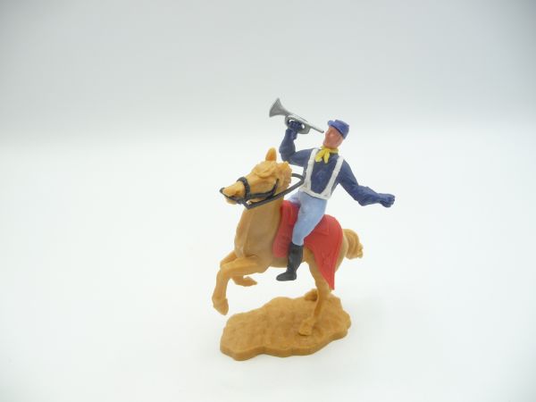 Timpo Toys Union Army soldier 2nd version riding with trumpet