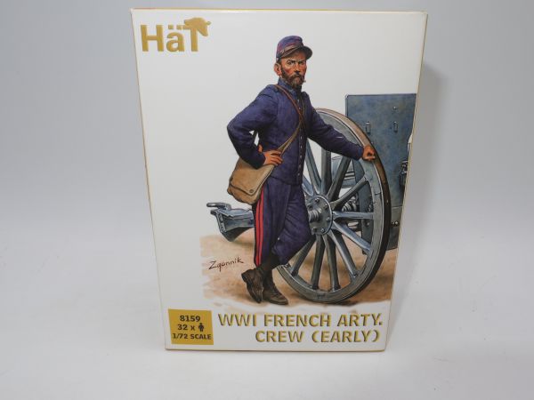 HäT 1:72 WW I French Art. Crew (Early), 17 Figuren - nicht komplett
