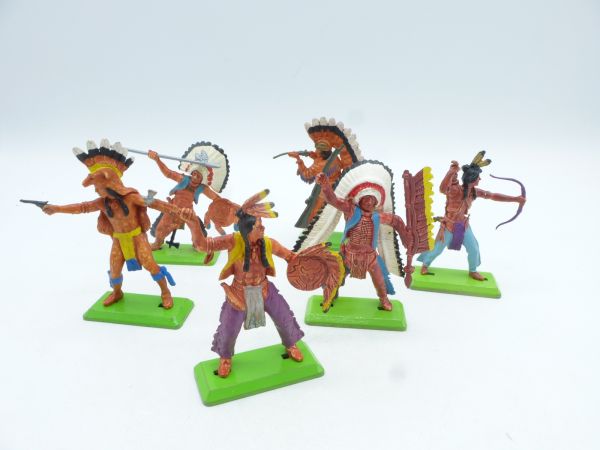 Britains Deetail Indians standing (6 figures) - nice set