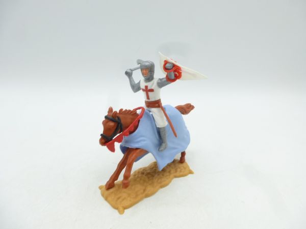 Timpo Toys Crusader 2nd version riding with battle axe