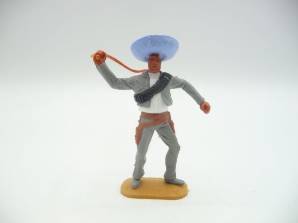 Timpo Toys Mexican standing, grey/white with whip