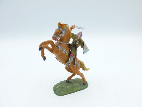 Elastolin 4 cm Norman with sword on horseback, No. 8884