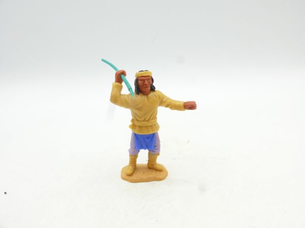 Timpo Toys Apache standing with spear, beige