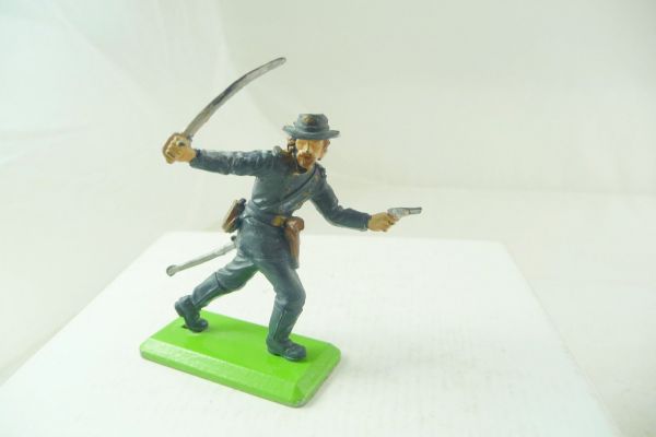 Britains Deetail Union Army soldier standing, officer with sabre + pistol
