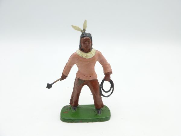 Indian with tomahawk + lasso (5,4 - 6 cm size)