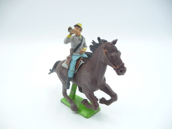 Britains Deetail Confederate Army soldier on horseback with trumpet
