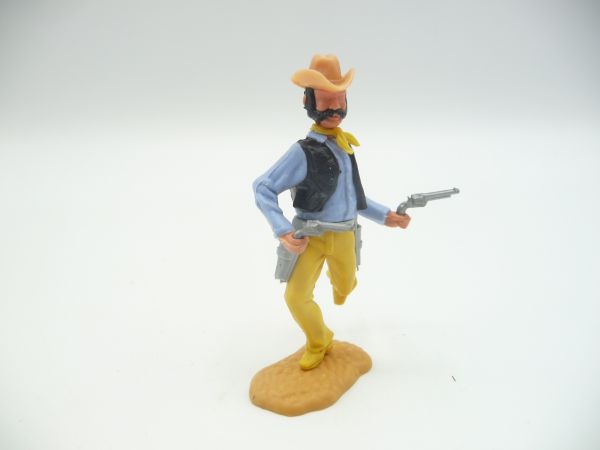 Timpo Toys Cowboy 3. Version laufend, 2 Pistolen schießend