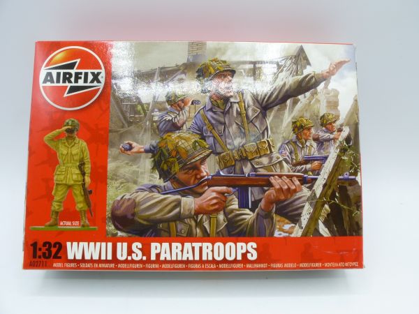 Airfix 1:32 Red Box: WW II US Paratroops, No. A02711 - orig. packaging