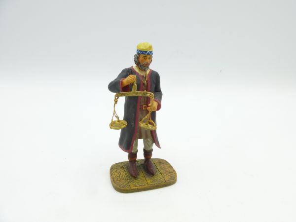 Modification 7 cm Germania: Merchant with scales - great figure, very good condition