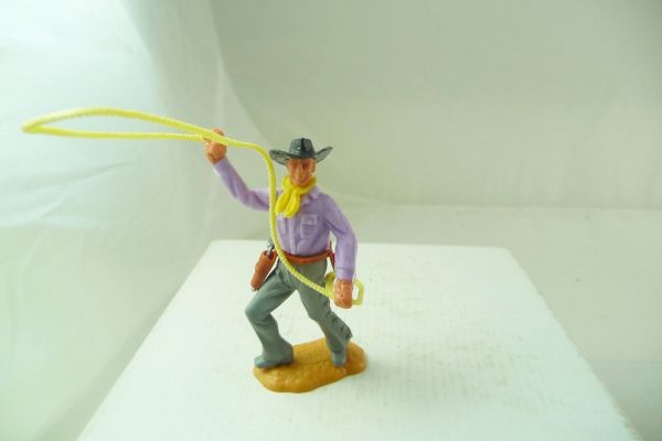 Timpo Toys Cowboy 2nd version standing with lasso