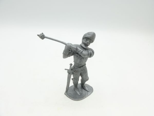 Domplast Manurba Knight standing lunging with flail - unpainted