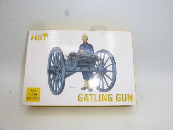HäT 1:72 Gatling Gun, No. 8179 - orig. packaging, on cast