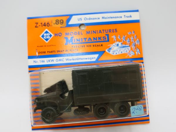 Roco Minitanks Truck GMC workshop wagon US Army, Z-146 - orig. packaging