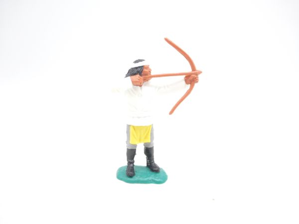 Timpo Toys Apache, weiß, Bogenschütze - seltenes Unterteil