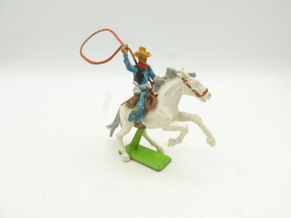 Britains Deetail Cowboy riding with lasso