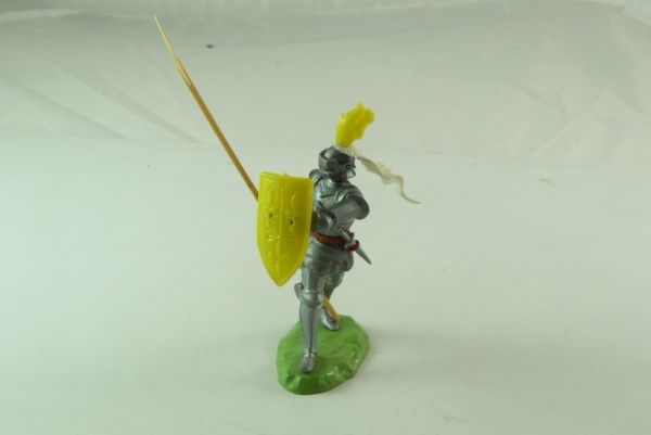 Elastolin Knight with spear and shield - yellow