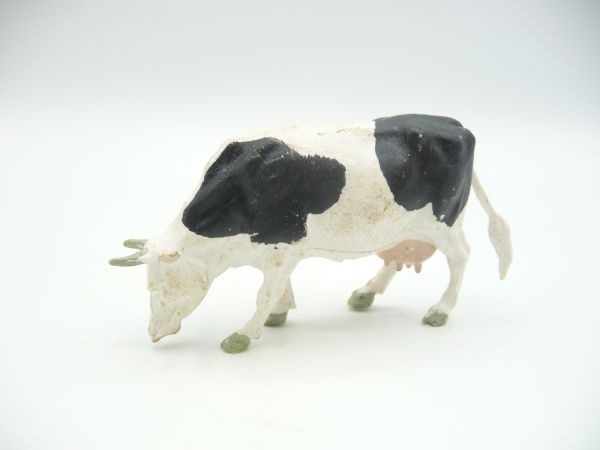 Britains Cow grazing, black/white - early version, used
