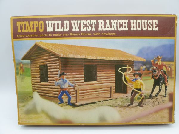Timpo Toys Wild West Ranch House, No. 269 - orig. packaging, complete