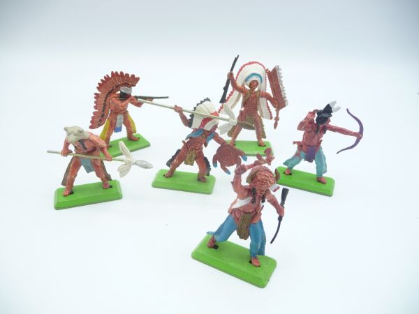 Britains Deetail Verschiedene Indianer (6 Figuren) - schönes Set