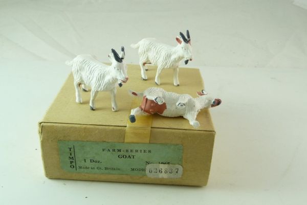 Timpo Toys 3 goats, No. 1065 - in old orig. packing