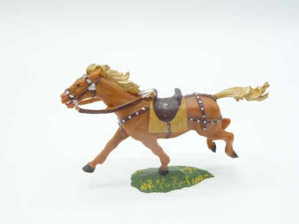 Elastolin 4 cm Schönes Pferd für Normannen, braun